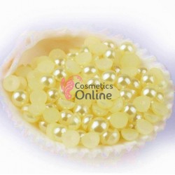 Perlute sidefate de unghii Yellow de 2,5mm - 600 bucati, Cod PPU048
